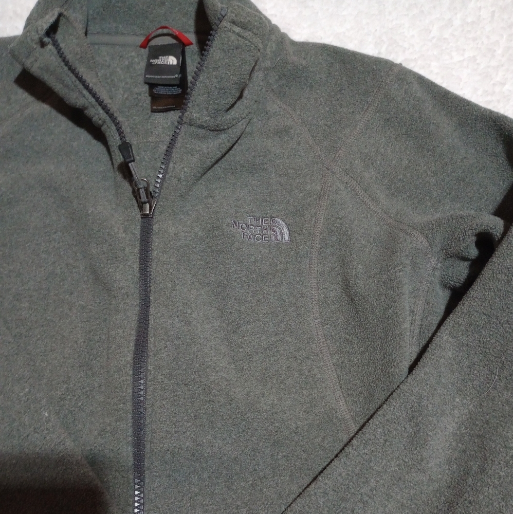 The North Face Grey Fleece Full Zip Jacket